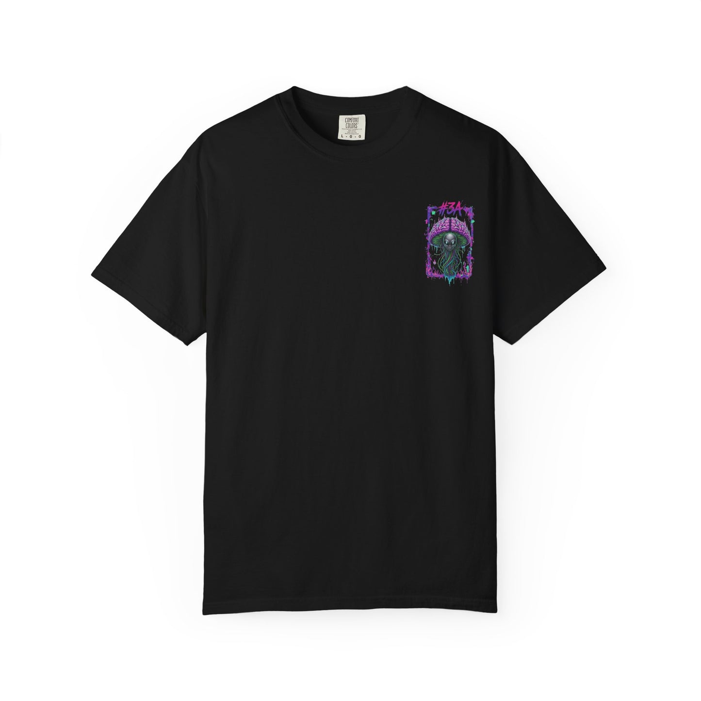 #3A Mindwave Alien Oversized T-Shirt – Black