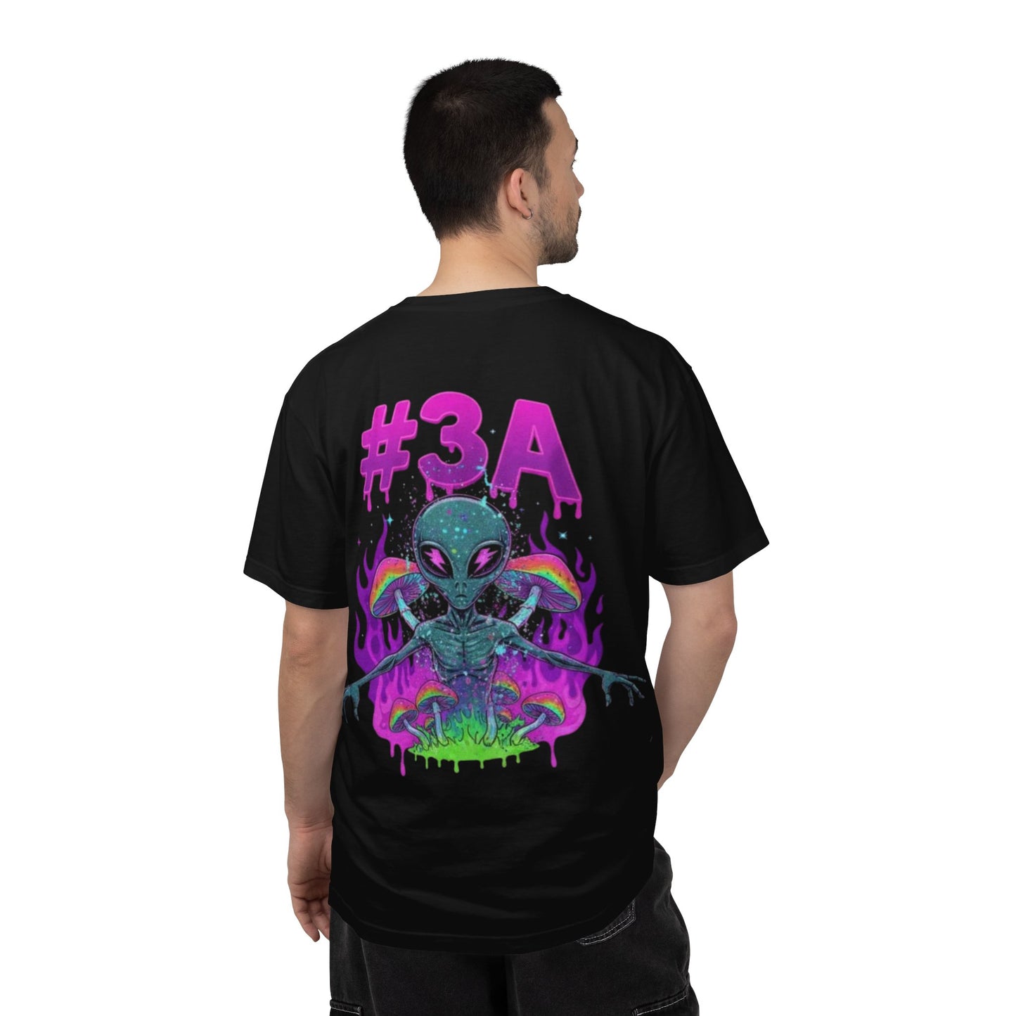 #3A Alien Oversized T-Shirt – Black