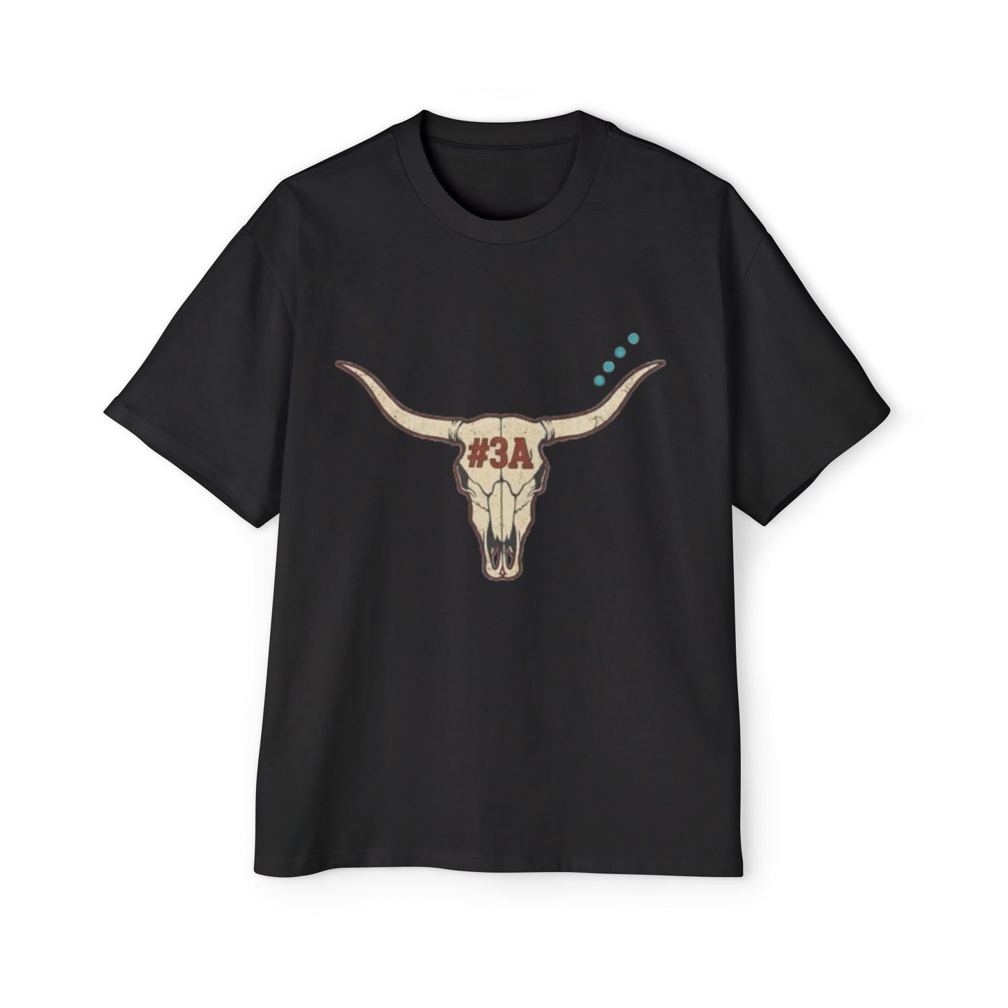 Longhorn Skull Tee | #3A Western Ranch Graphic Shirt 1