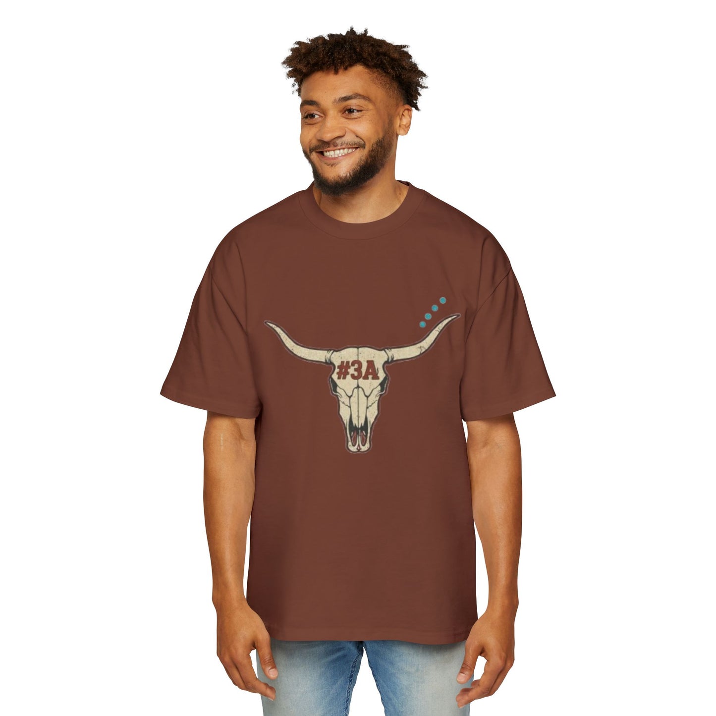 Longhorn Skull Tee | #3A Western Ranch Graphic Shirt 1