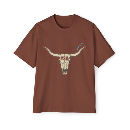 Longhorn Skull Tee | #3A Western Ranch Graphic Shirt 1