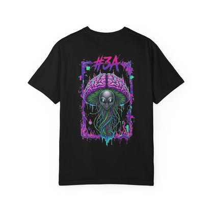 #3A Mindwave Alien Oversized T-Shirt – Black