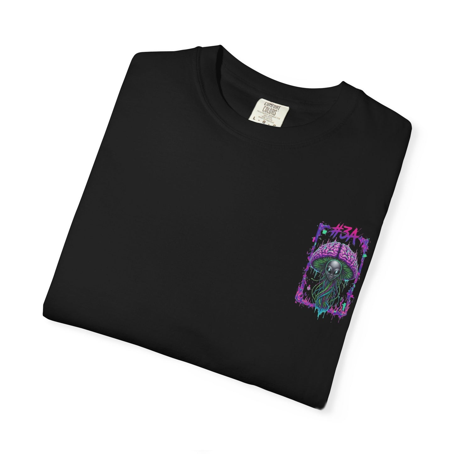 #3A Mindwave Alien Oversized T-Shirt – Black